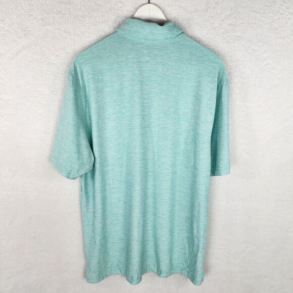 2 Under Armour Golf Polo Shirts Men L Loose Fit Heatgear Stonecreek Logo Green - Picture 9 of 12